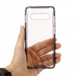 Wholesale Galaxy S10+ (Plus) Clear Armor Hybrid Transparent Case (Smoke)